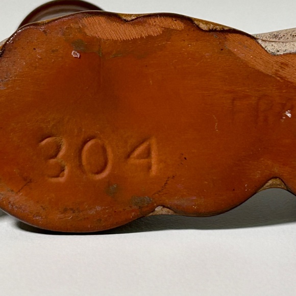 Vintage 50s 60s Frankoma Pottery # 304 Pair of Double Candle Holders - Picture 11 of 12